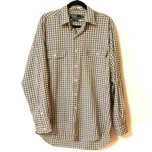 Polo Ralph Lauren Cotton Checkered Shirt Vintage M